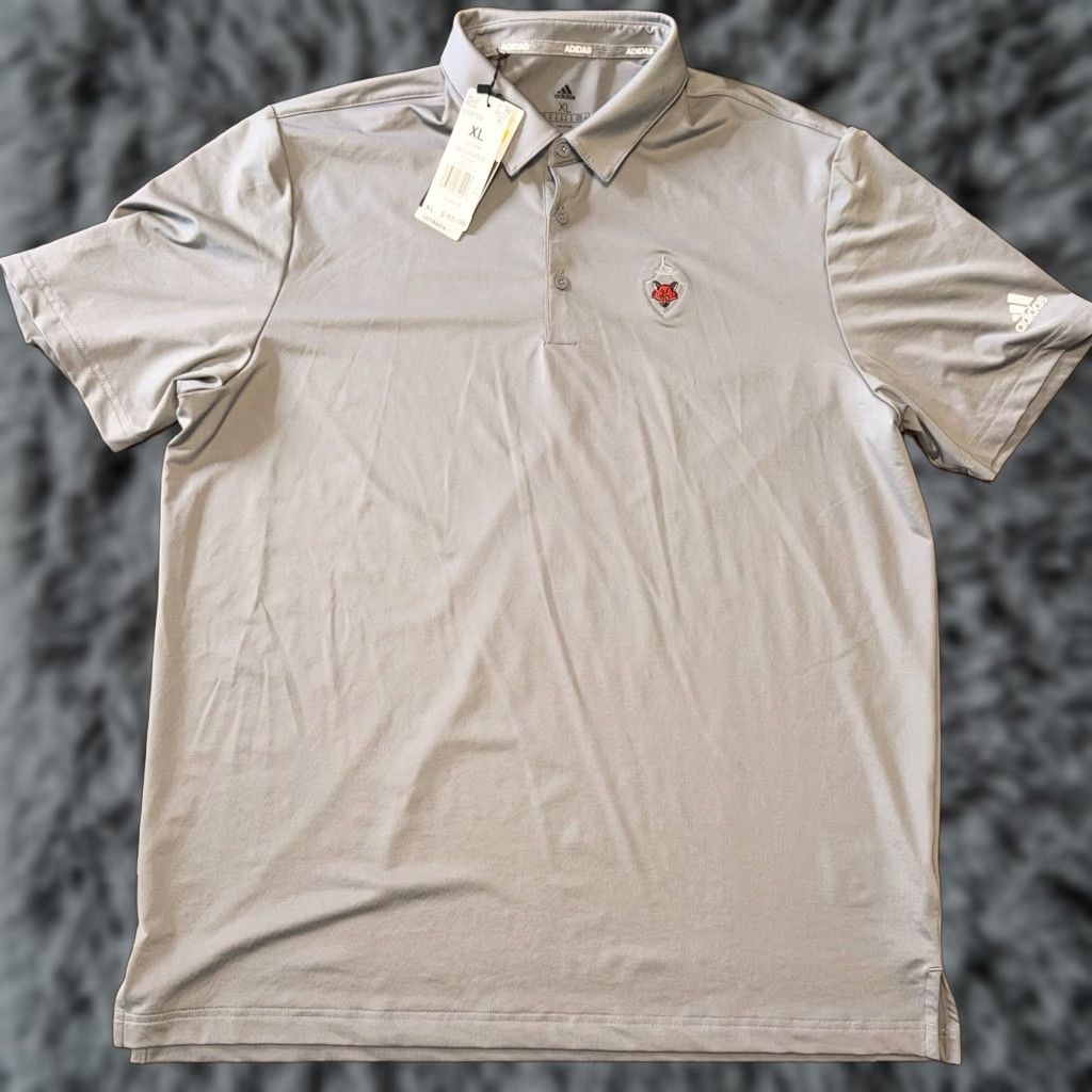 Adidas Fox Chapel Golf Club Mens XL Adidas Polo Shirt Gray Logo New Size US XL / EU 56 / 4 - 1 Thumbnail