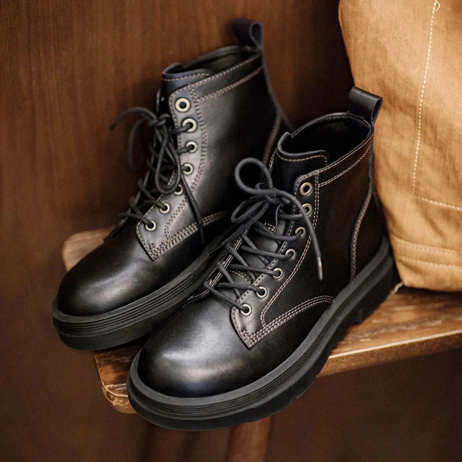 Other Contrast Stitch Military Boots Size US 11 / EU 44 - 1 Thumbnail