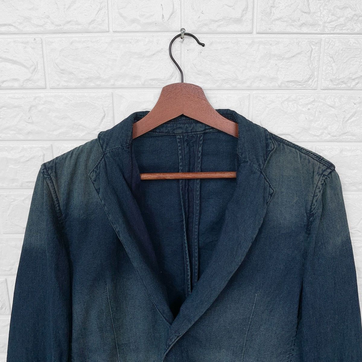 Indigo JAPANESE BRAND CORNEY INDIGO WASHED BLAZER JACKET Size US S / EU 44-46 / 1 - 7 Thumbnail