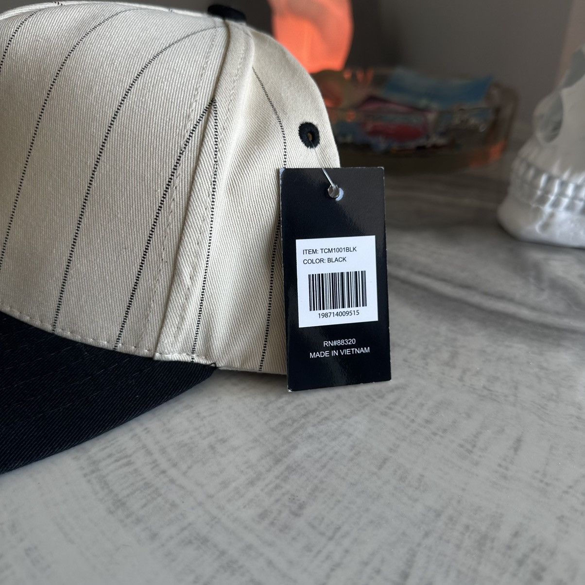 Other C.C New York Pinstripe Two-Tone Trucker Cap Size ONE SIZE - 2 Thumbnail