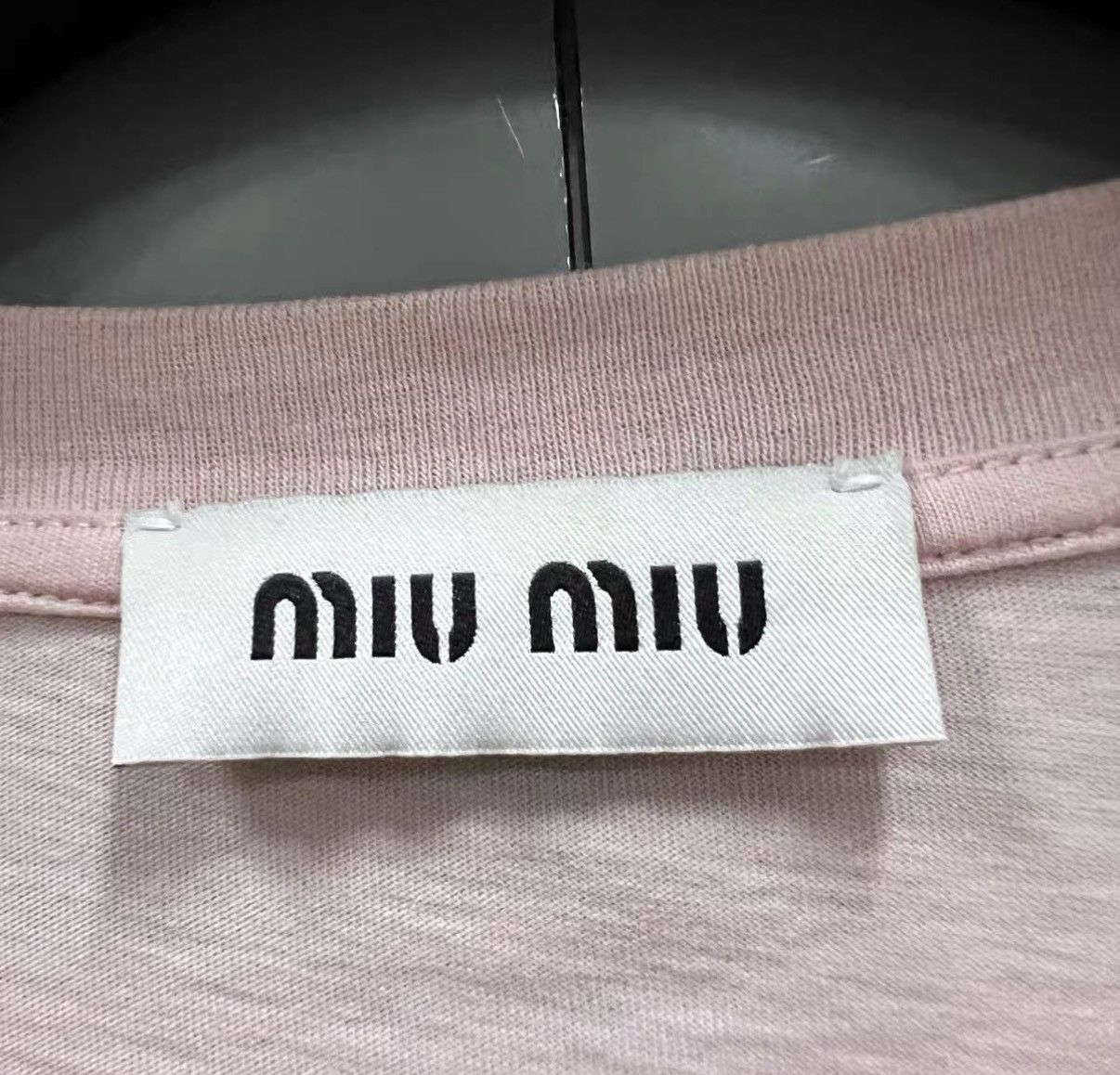 Miu Miu Miu Miu Pink Mini Logo Long-Sleeve Dress J41 Size M / US 6-8 / IT 42-44 - 3 Thumbnail