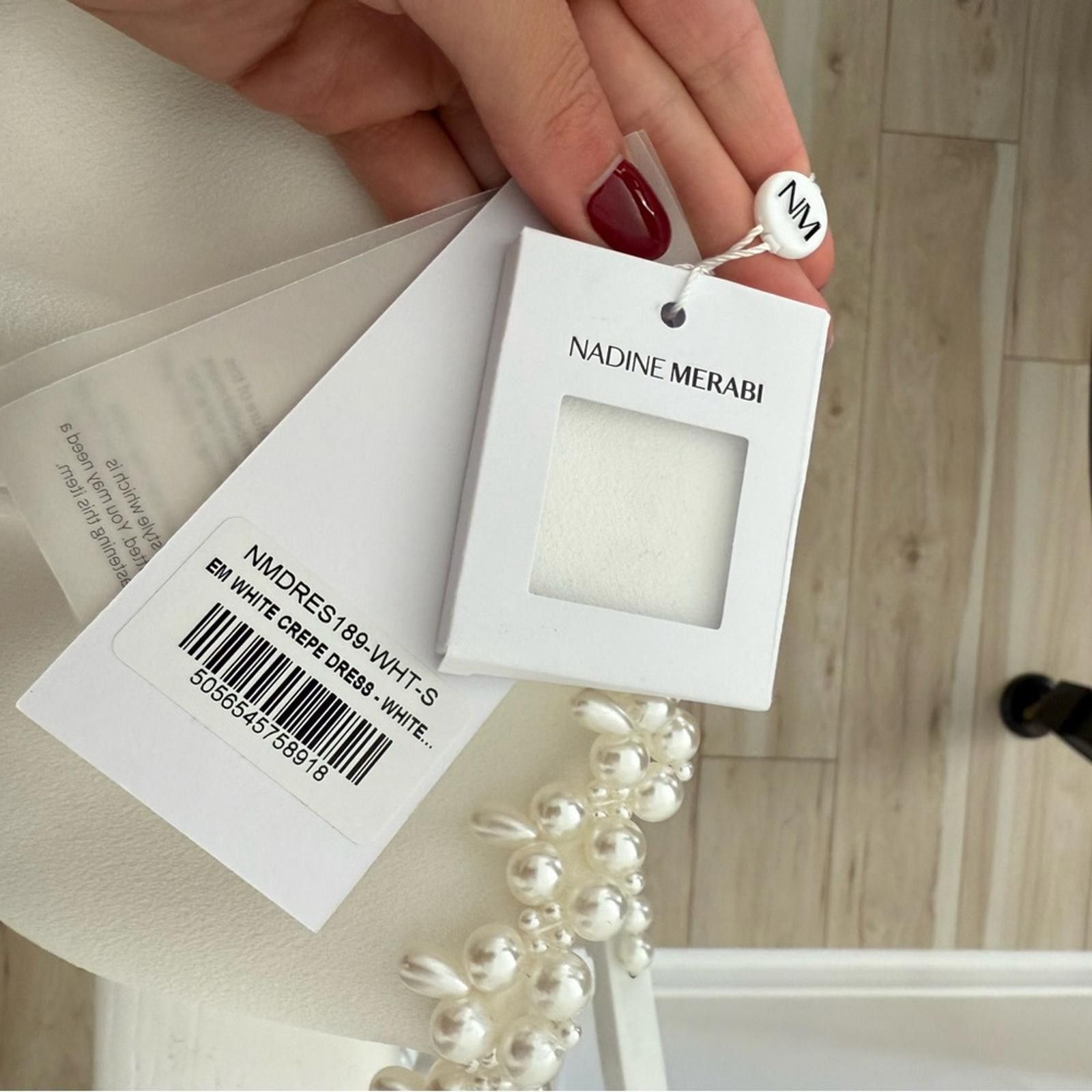 Other NADINE MERABI White Embellished Strap Dress Size S / US 4 / IT 40 - 8 Thumbnail