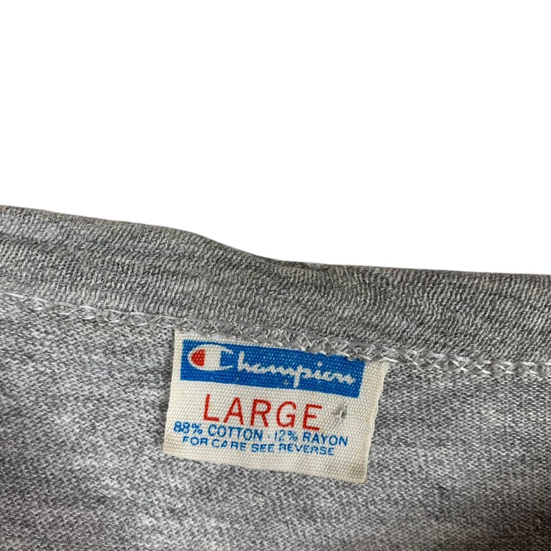 Champion Vintage 80s Champion 88/12 Overalls Graphic Tee Size US L / EU 52-54 / 3 - 3 Thumbnail