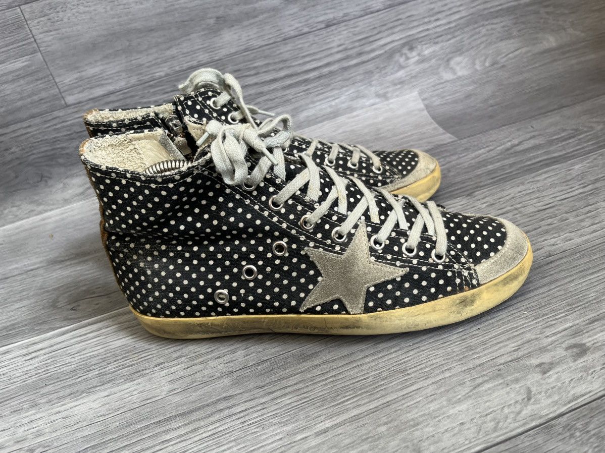 Golden Goose Golden goose Francy polka dot zipper high top sneakers sz39 Size US 10 / IT 40 - 7 Thumbnail