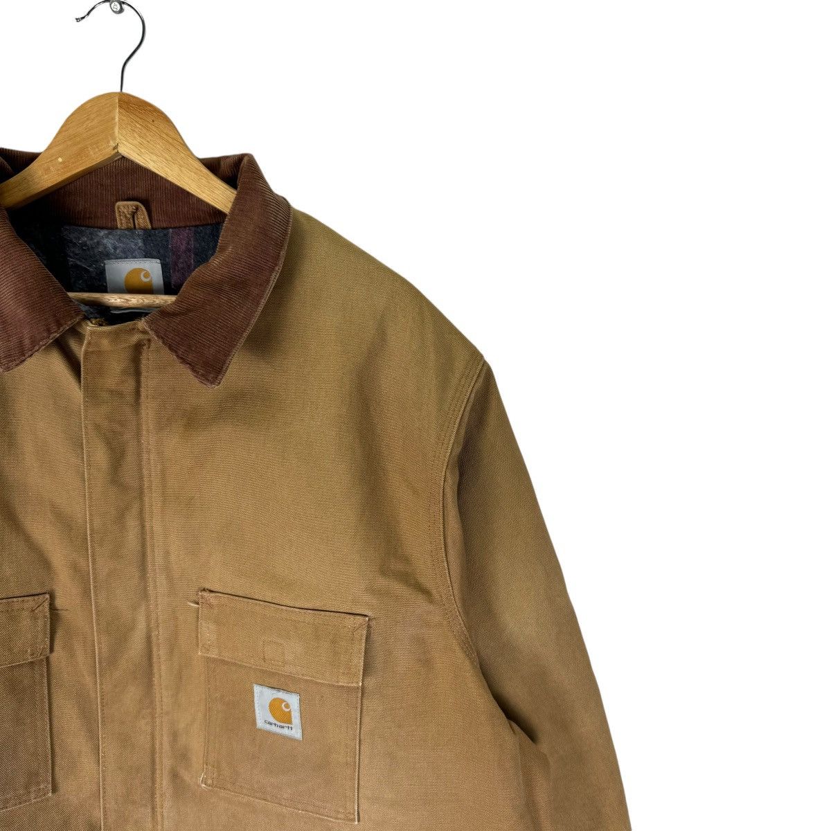 Carhartt × Carhartt Wip × Vintage ☀️CARHARTT CHORE WORKWEAR BUTTON JACKET Size US XL / EU 56 / 4 - 4 Thumbnail