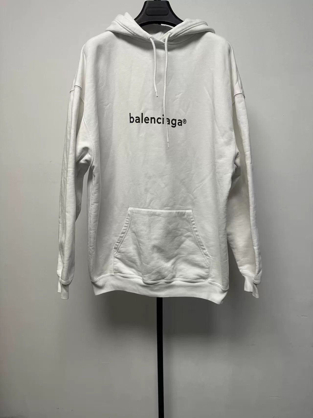 Balenciaga Balenciaga Letter Print Hooded Sweatshirt Size US M / EU 48-50 / 2 - 1 Thumbnail
