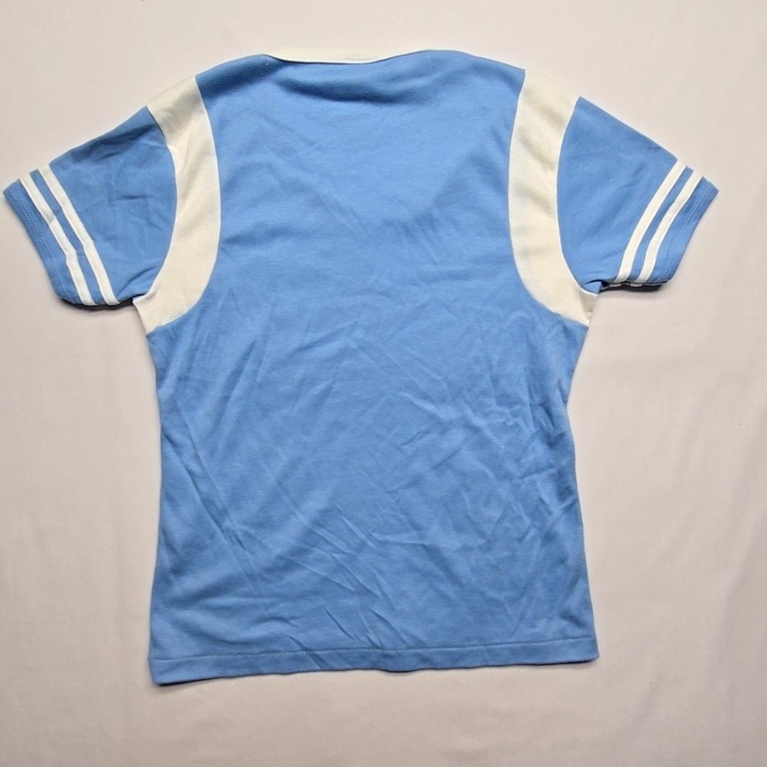 Vintage Vintage Montana Graphic Tee Le Riche Blue White Large Shirt Size L / US 10 / IT 46 - 6 Thumbnail