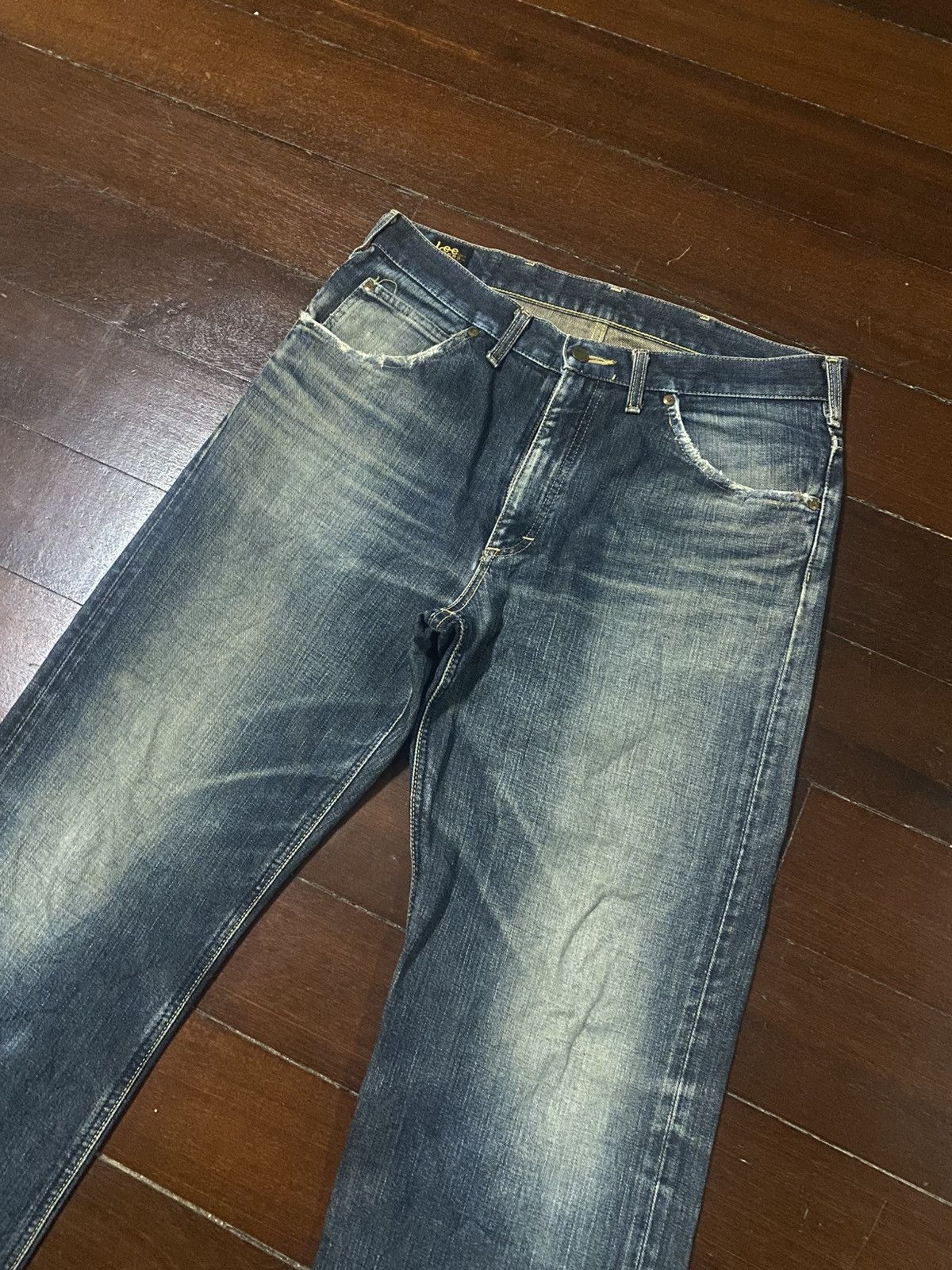 Lee VINTAGE LEE RIDERS SELVEDGE RUSTY MUDWASH DISTRESSED DENIM Size US 35 - 5 Thumbnail