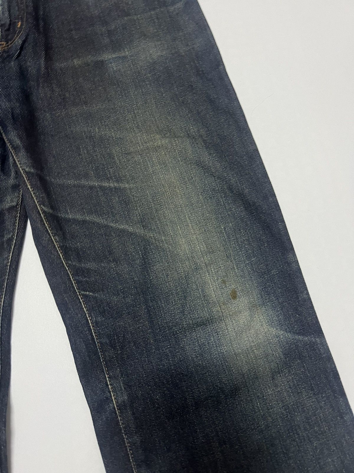 Uniqlo Uniqlo UJ Dark Blue Wash Distressed Denim Size US 34 / EU 50 - 5 Thumbnail