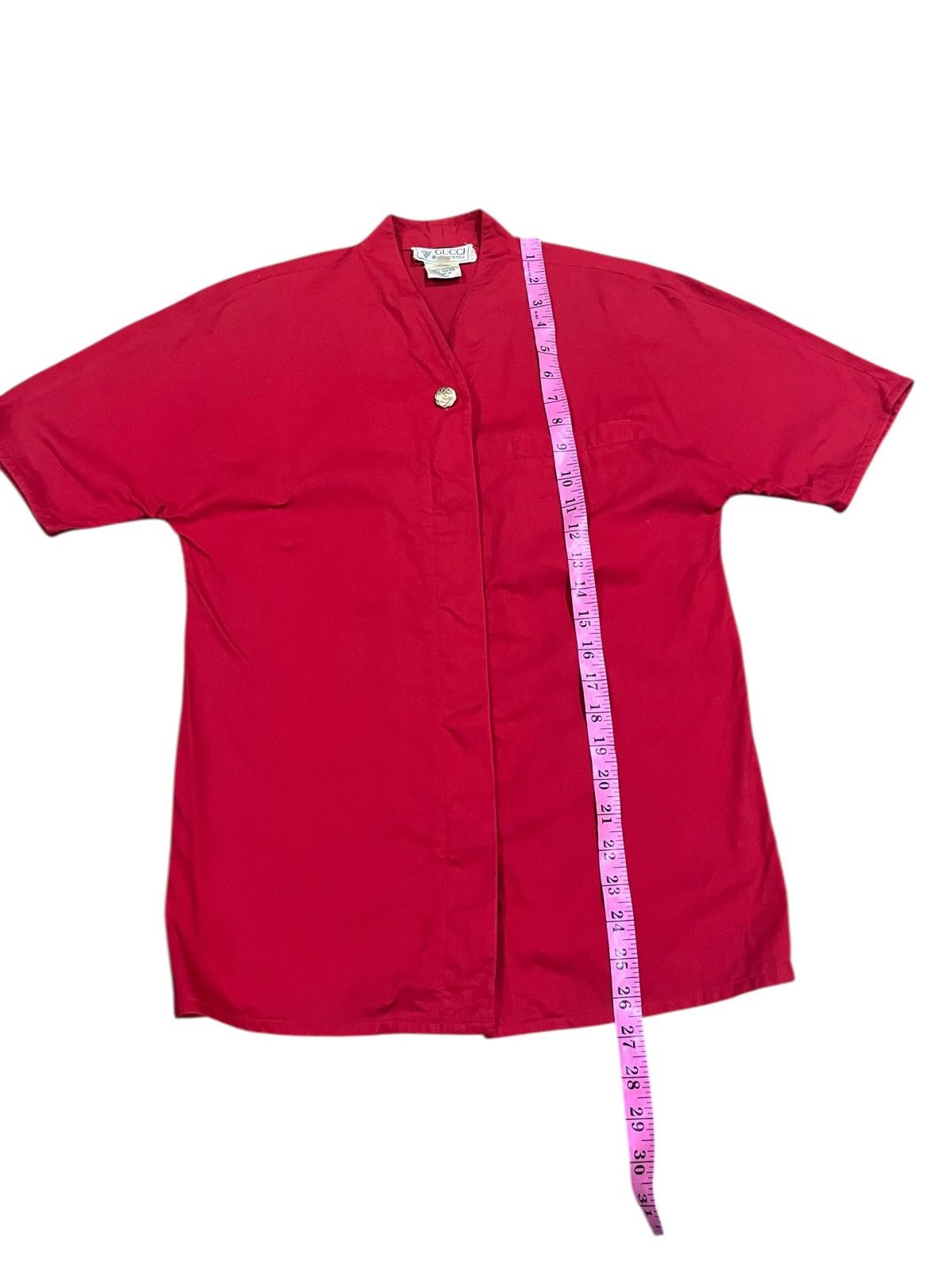 Gucci vintage GUCCI GG BUTTON DOWN SHORT SLEEVE SAIZ 40 Size US XXS / EU 40 - 14 Thumbnail