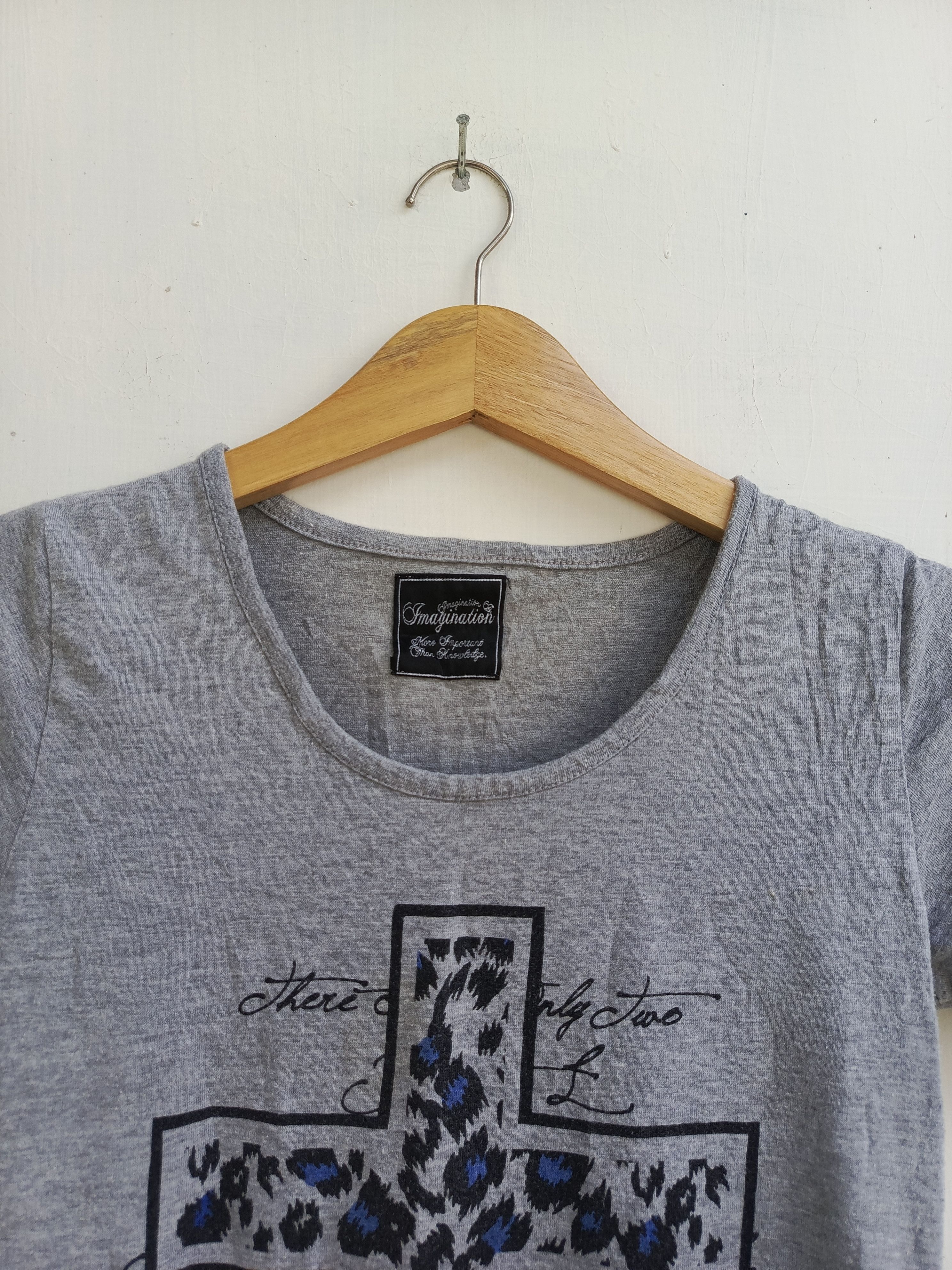 Japanese Brand Imagination cross print logo tshirt Size L / US 10 / IT 46 - 2 Thumbnail