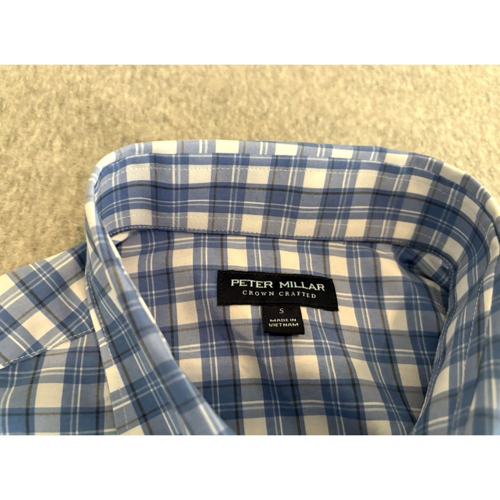 Peter Millar Peter Millar Crown Crafted Button-Up Shirt Blue Plaid Small NWT Shirt Mens S XS? Size US S / EU 44-46 / 1 - 3 Thumbnail
