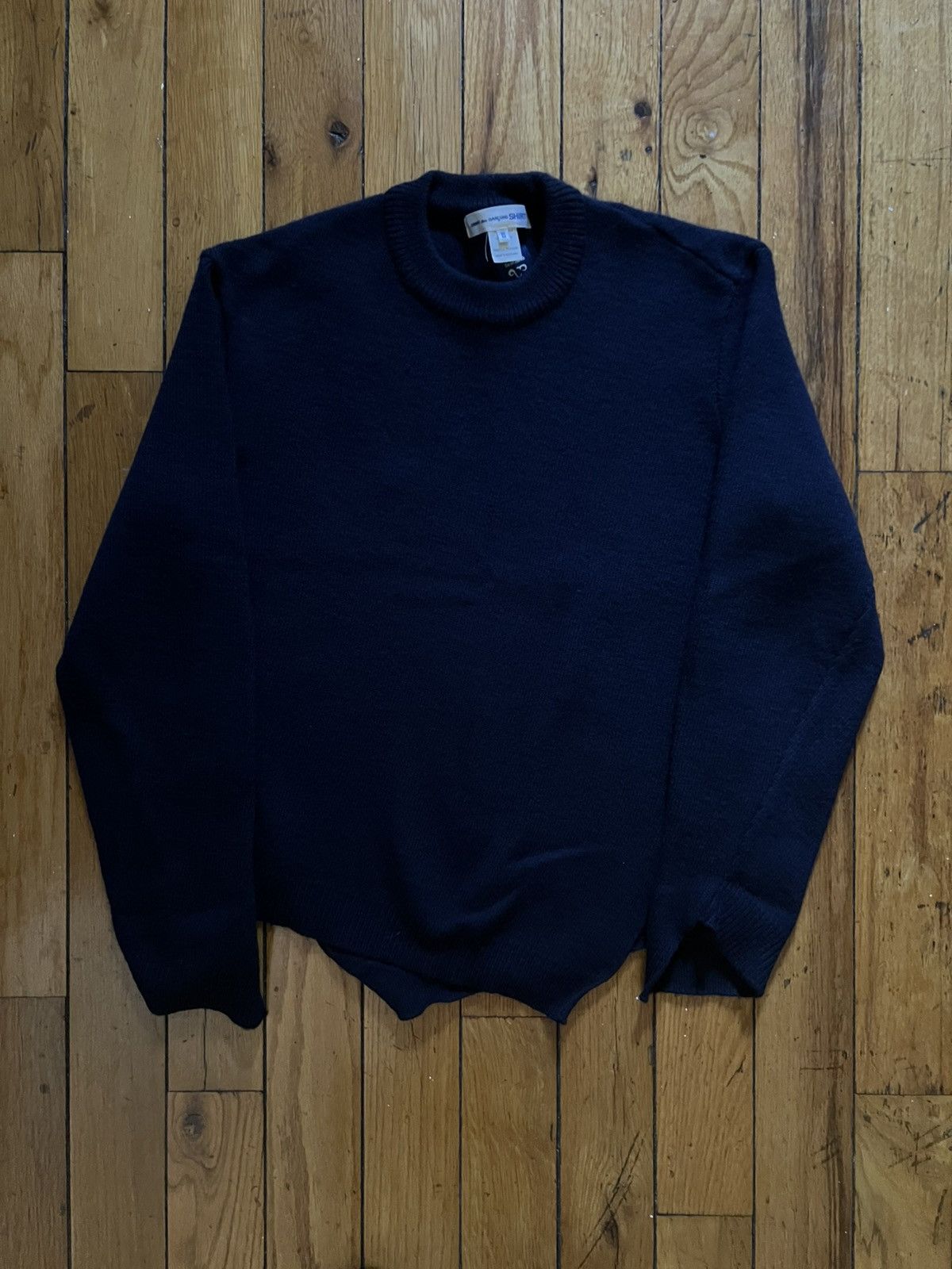 Comme des Garcons SHIRT Comme des Garcons Shirt x Lochaven Navy Twisted Sweater Size US XS / EU 42 / 0 - 4 Thumbnail