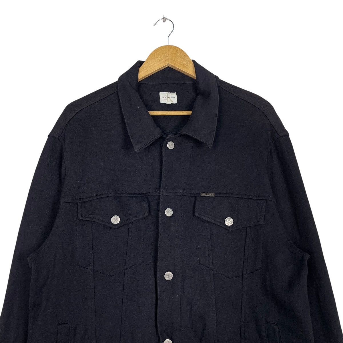 Calvin Klein × Calvin Klein 205W39NYC 💥CALVIN KLEIN DENIM TRUCKER LOOSE SLEEVE JACKET Size US M / EU 48-50 / 2 - 2 Thumbnail