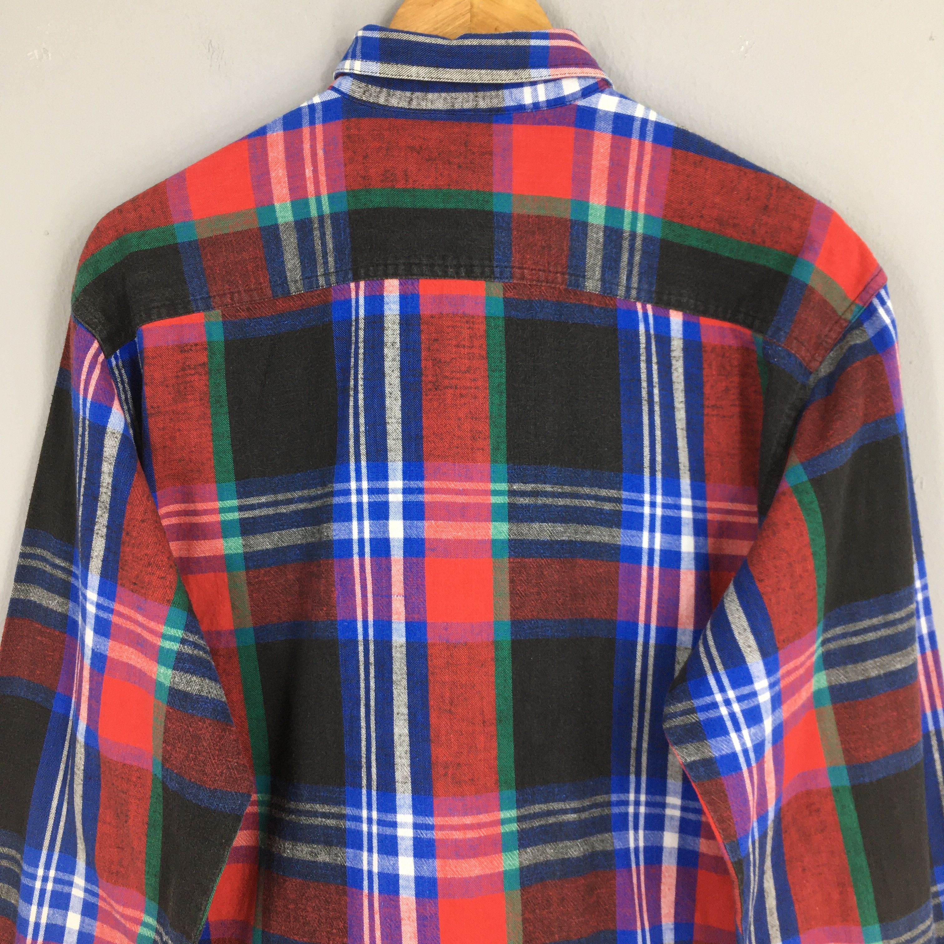 Flannel × Levi's × Levi's Vintage Clothing Vintage 90s Levis Strauss Checkered Flannel Shirt Medium Size US M / EU 48-50 / 2 - 8 Thumbnail