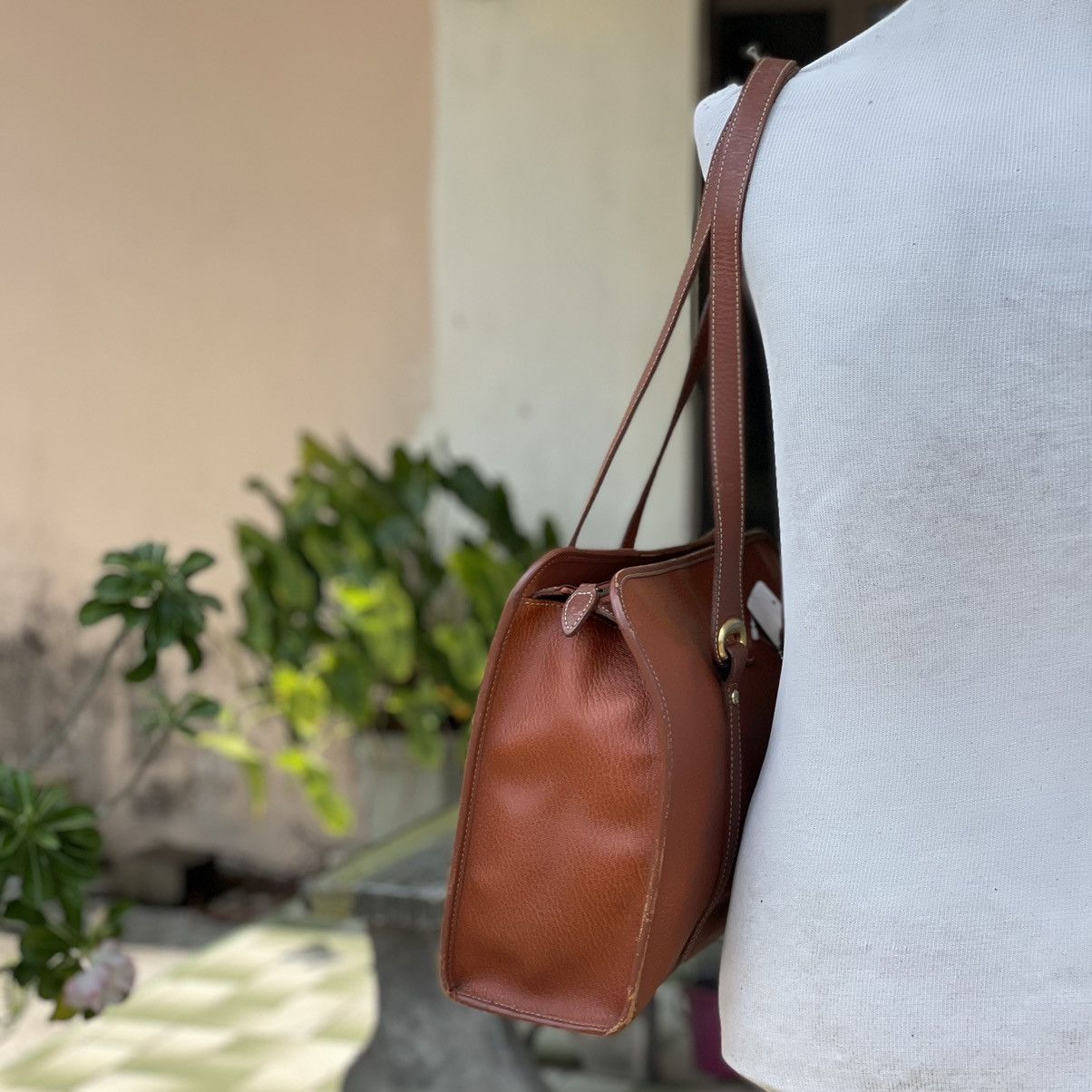 Leather × Vintage Vintage Leather Marie Claire Shoulder Bag Size ONE SIZE - 6 Thumbnail