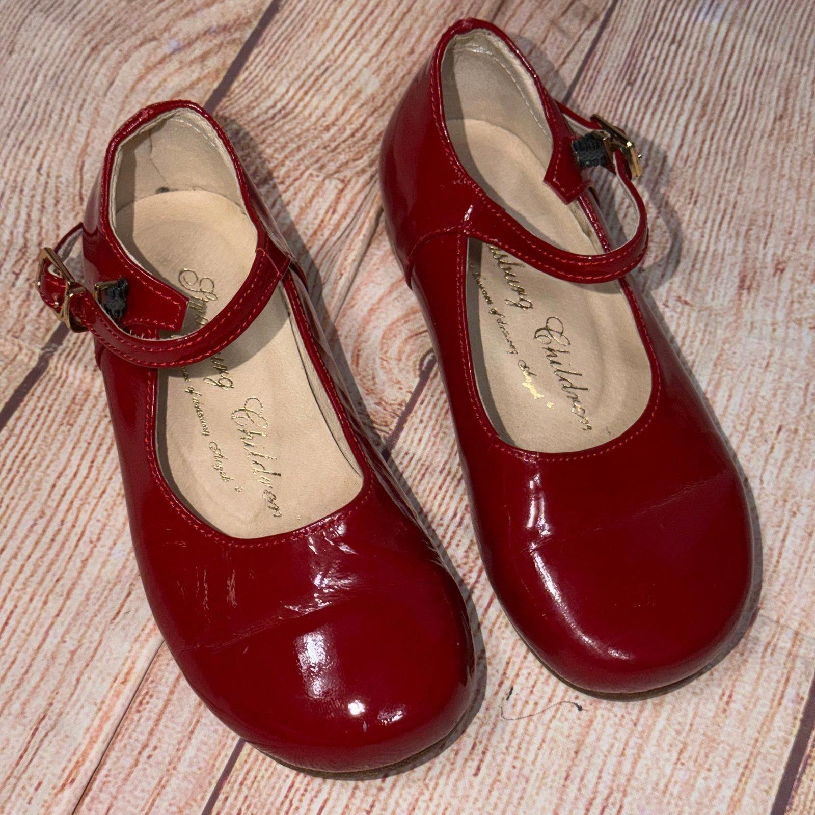 Other Strasburg Children Red Patent Leather Mary Jane Shoes Size 8 Size US 8 / IT 38 - 1 Thumbnail