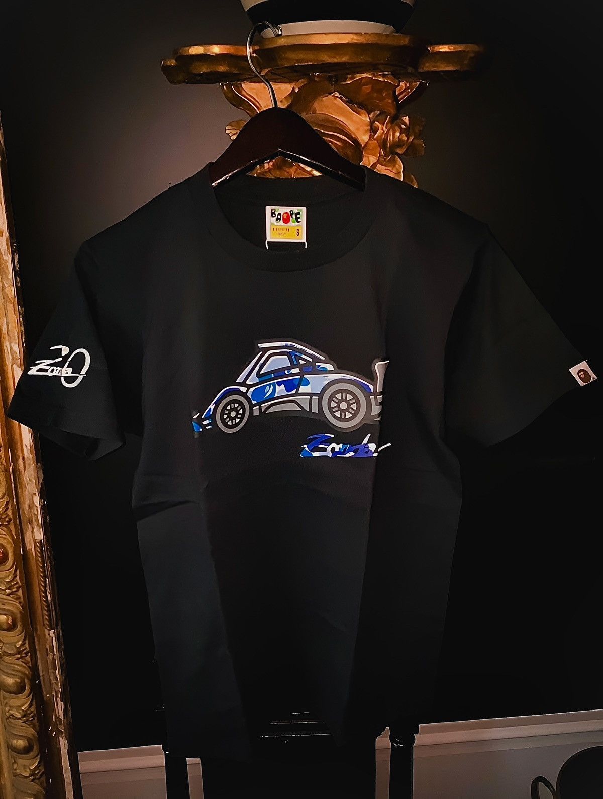 Bape BAPE x Pagani 20th Anniversary Graphic Tee (RARE) Size US S / EU 44-46 / 1 - 2 Thumbnail