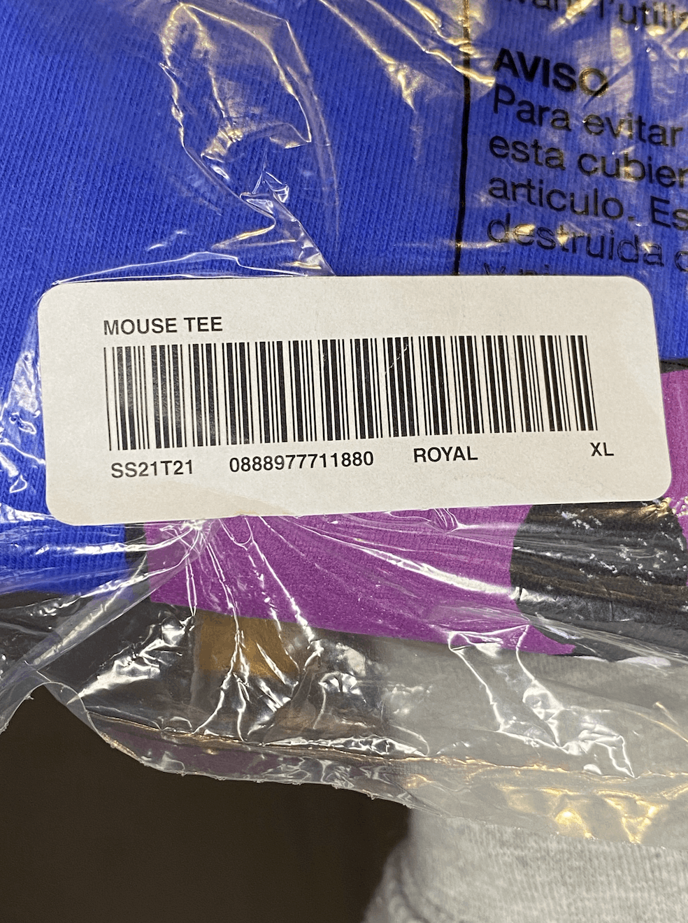 Supreme NWT Supreme Mouse Tee - Royal - XL Size US XL / EU 56 / 4 - 4 Thumbnail