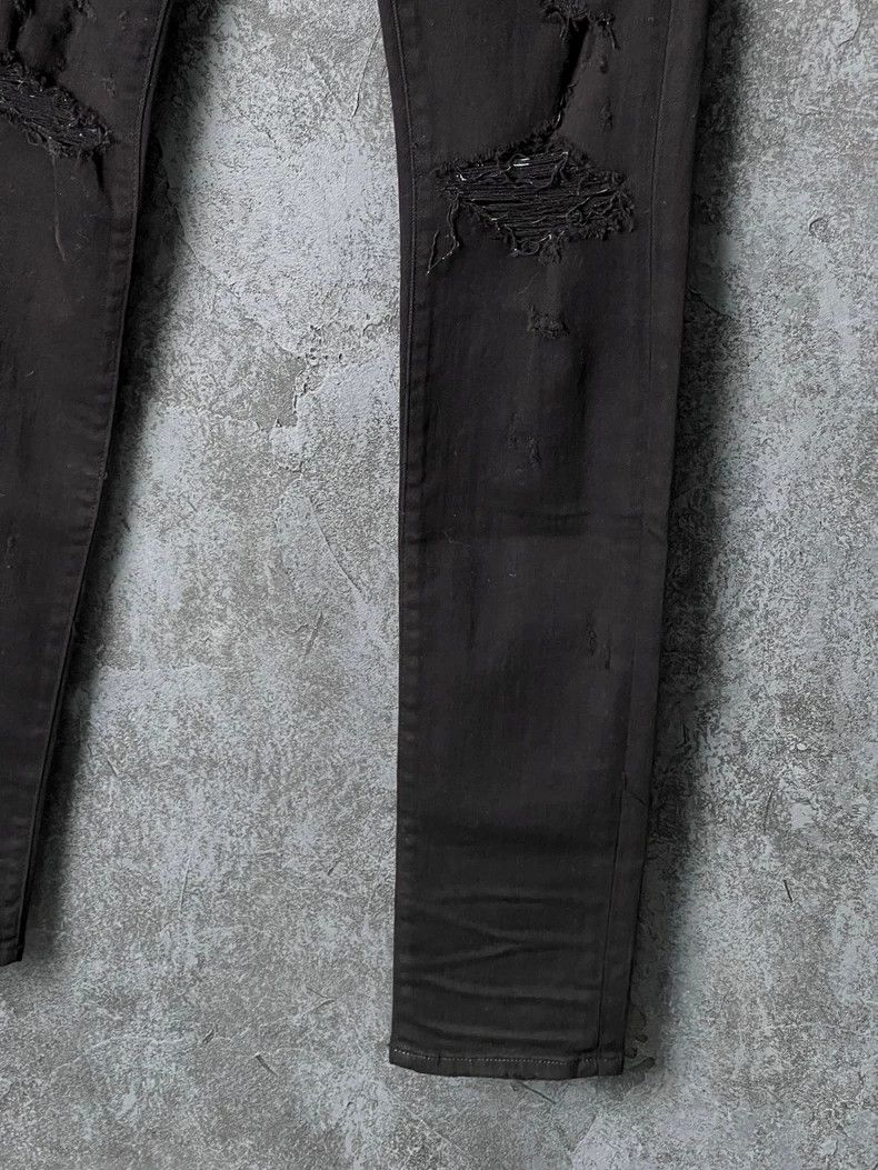 Amiri Amiri Black Ripped Denim Pants Size US 29 - 4 Thumbnail