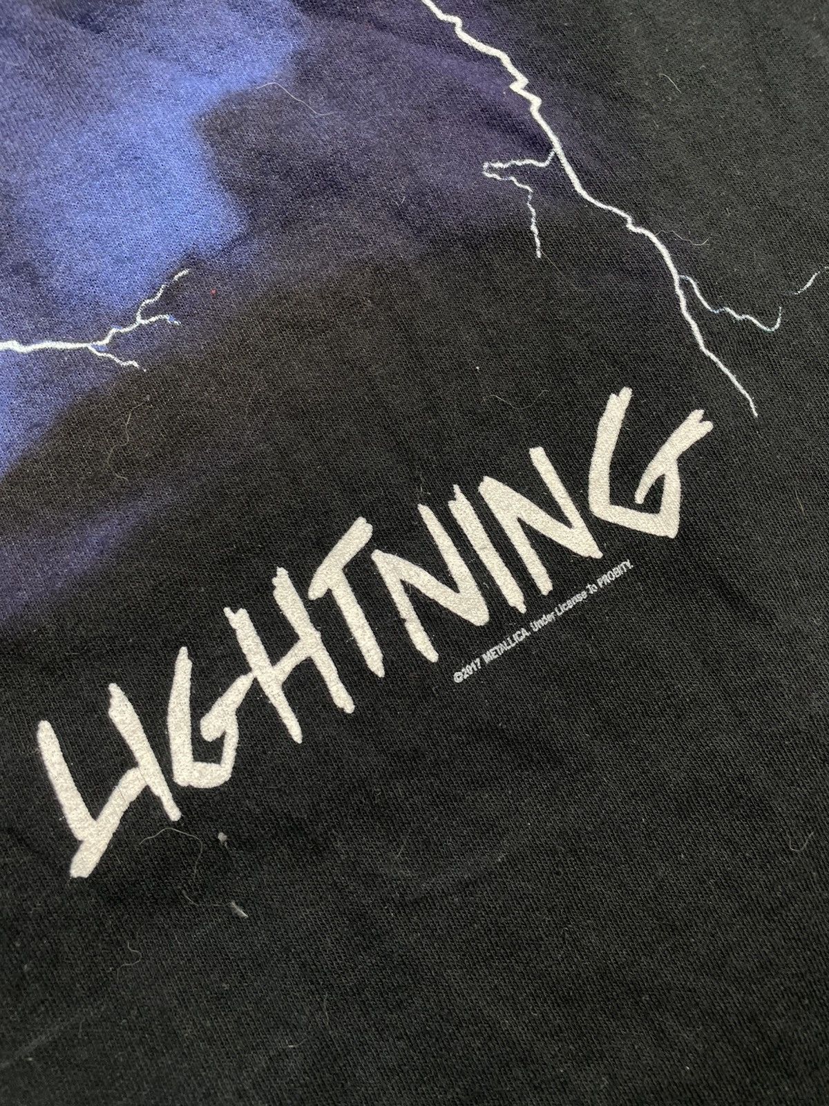 Band Tees × Metallica × Vintage Vintage Metallica Ride The Lightning 2017 T-Shirt Y2K Size US M / EU 48-50 / 2 - 5 Thumbnail