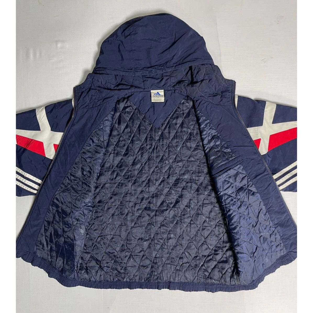 Adidas Adidas Hooded Padded Winter Jacket Size US XXL / EU 58 / 5 - 7 Thumbnail