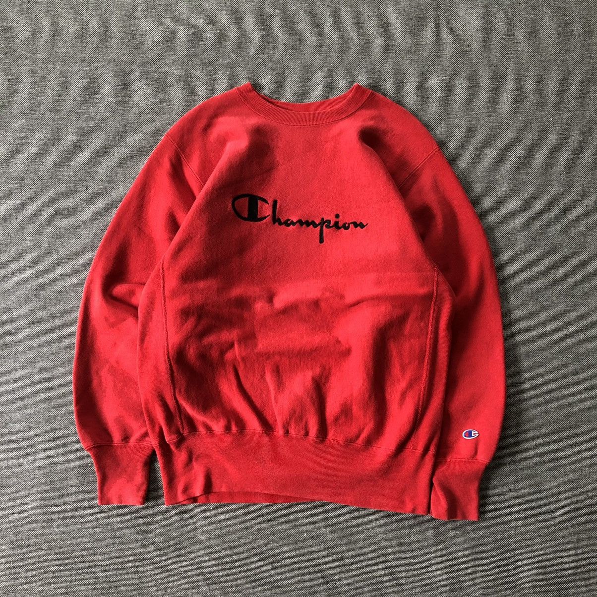 Champion CHAMPION Spellout Reverse Weave Crewneck Sweatshirt Size US L / EU 52-54 / 3 - 1 Thumbnail
