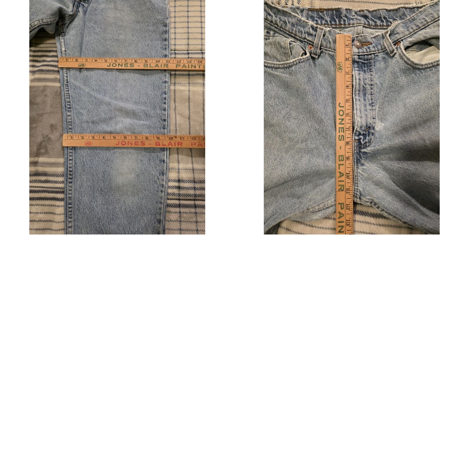 Levi's VINTAGE Levi's 550 Jeans Cemented in USA 90s Tapered Denim Blue 33x30 Mens Size US 34 / EU 50 - 10 Thumbnail