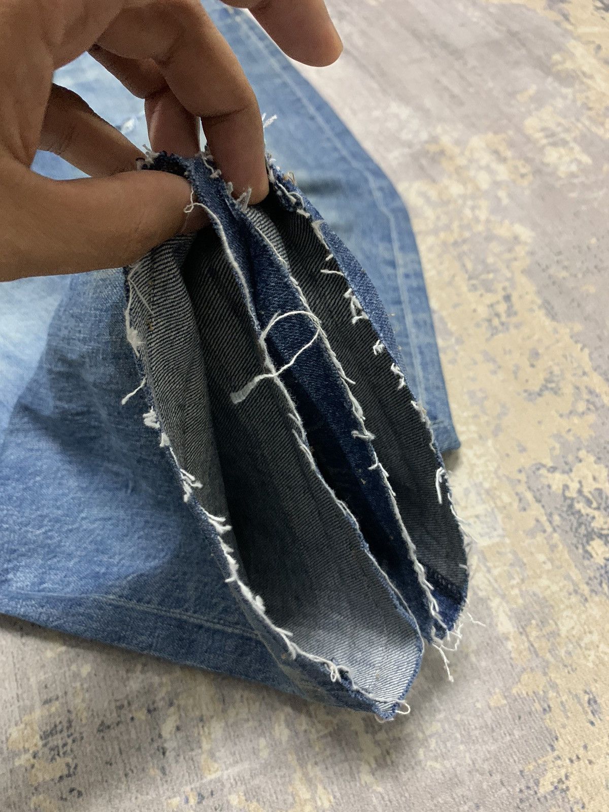 Japanese Brand Distressed Denim Japanese GU Vintage Jeans 34x29 Size US 34 / EU 50 - 11 Thumbnail