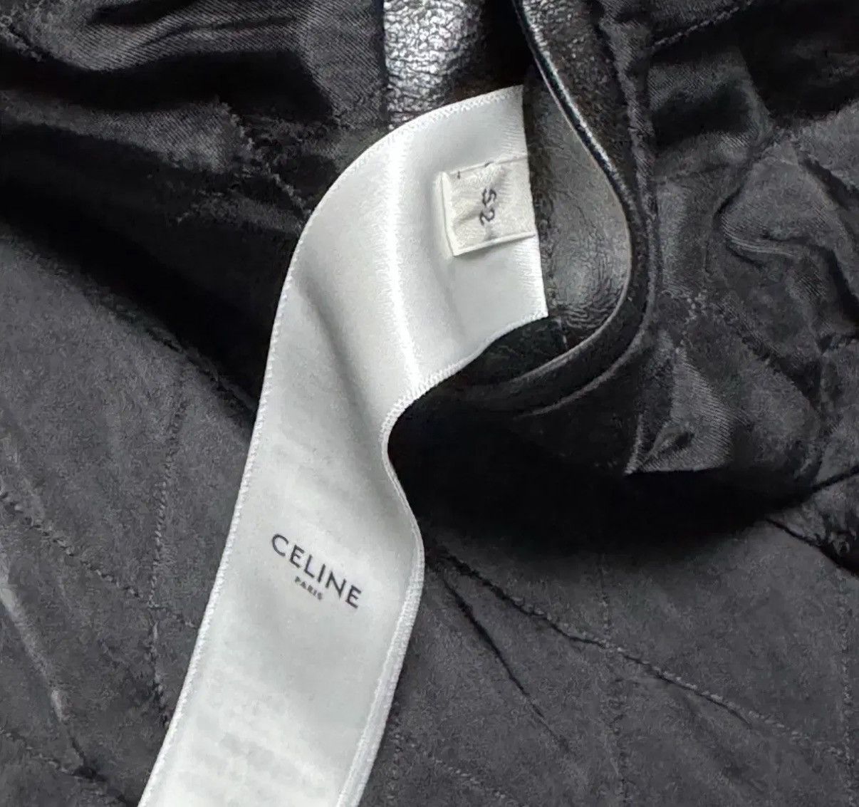 Celine Celine 24FW waxed leather car coat in a soft lambskin sz52 Size US L / EU 52-54 / 3 - 8 Thumbnail