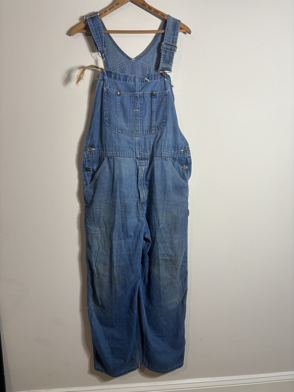 Sears Vintage 70s Sears Roebuck Denim Overalls Distressed 36 Size US 36 / EU 52 - 1 Thumbnail
