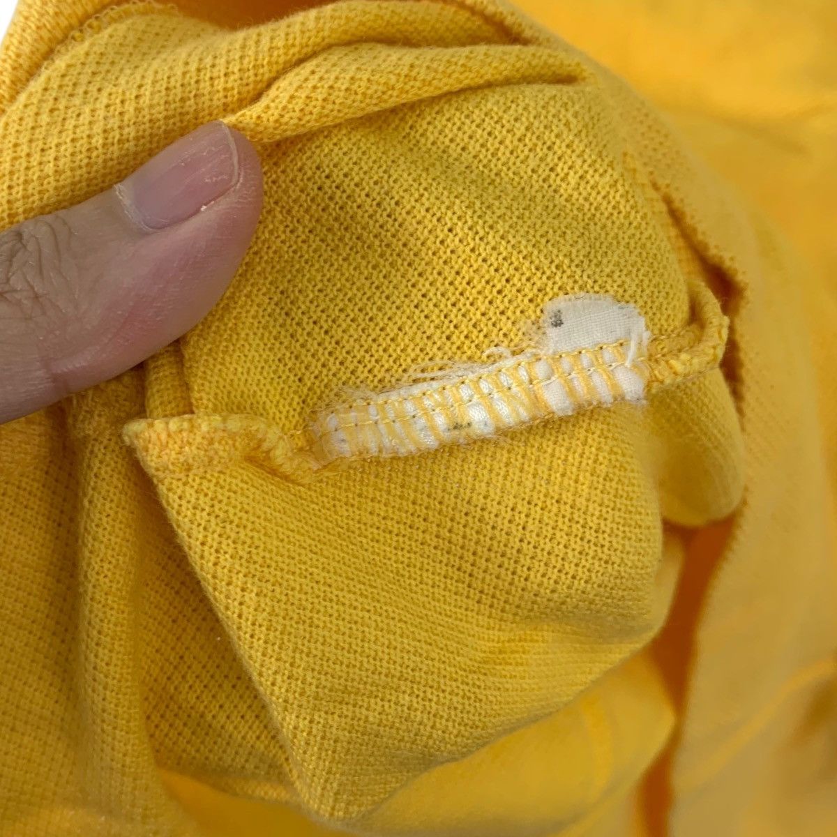 Lacoste Vintage 90’ CHEMISE LACOSTE FRANCE Yellow Polo Tee Shirt Top Size S / US 4 / IT 40 - 6 Thumbnail