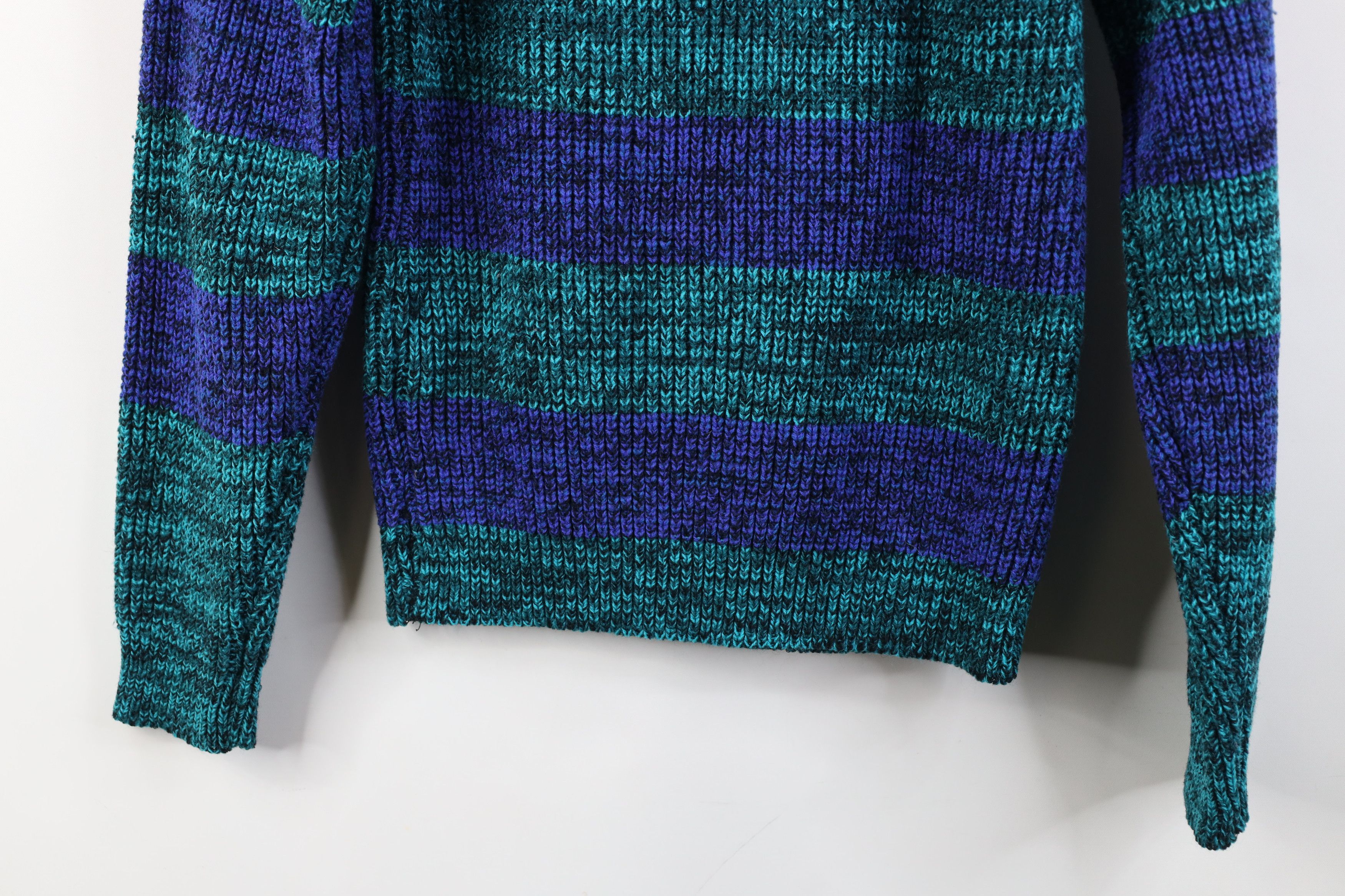 Vintage Vintage 90s Streetwear Block Ribbed Knit Crewneck Sweater Size S / US 4 / IT 40 - 11 Thumbnail