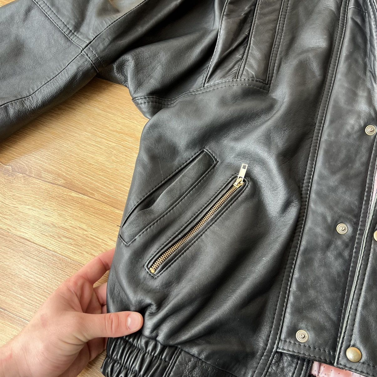 Genuine Leather Vintage Leather Jacket Size US L / EU 52-54 / 3 - 12 Thumbnail