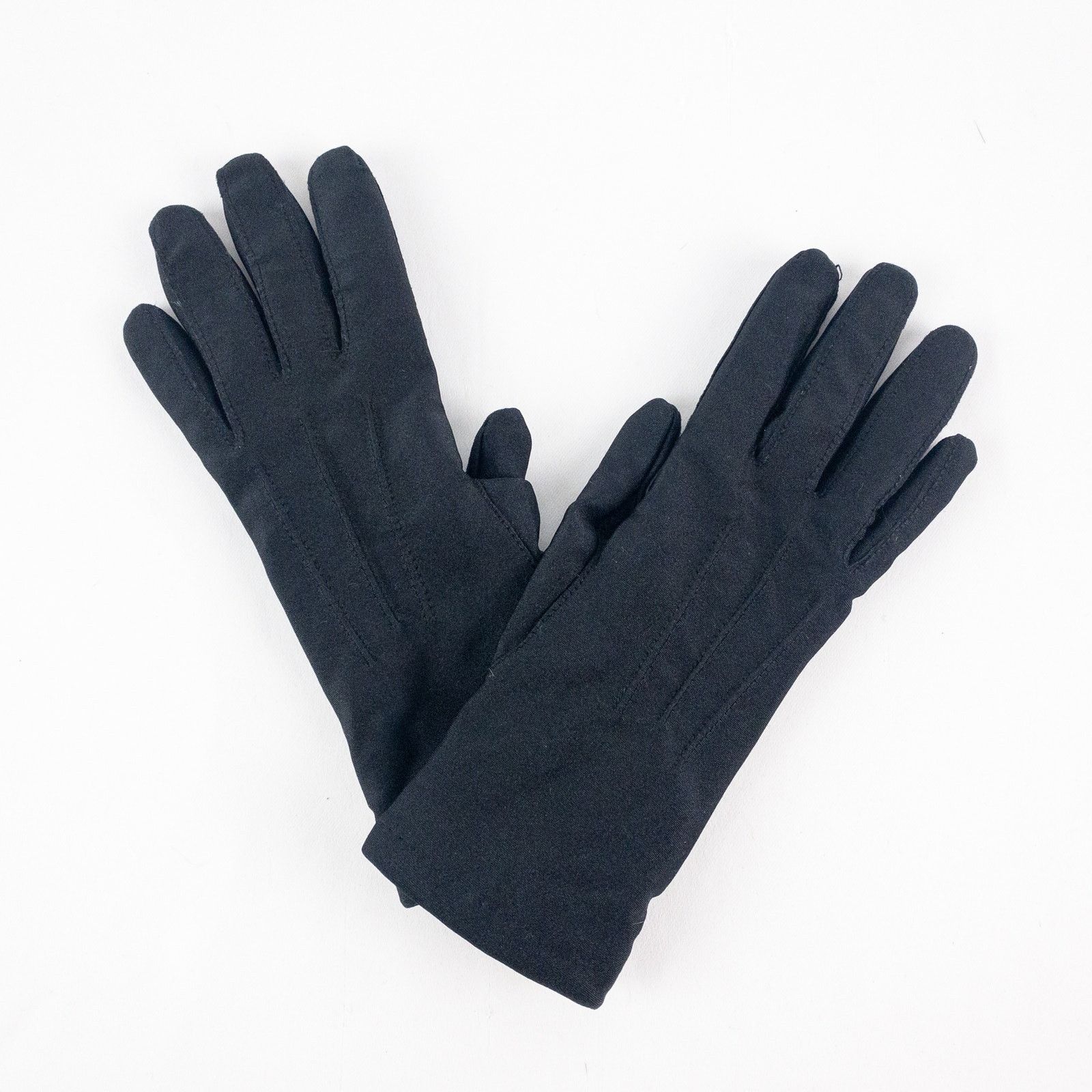 Other Totes Black Leather Patch Nylon Gloves Womens Small 6 Size ONE SIZE - 2 Thumbnail