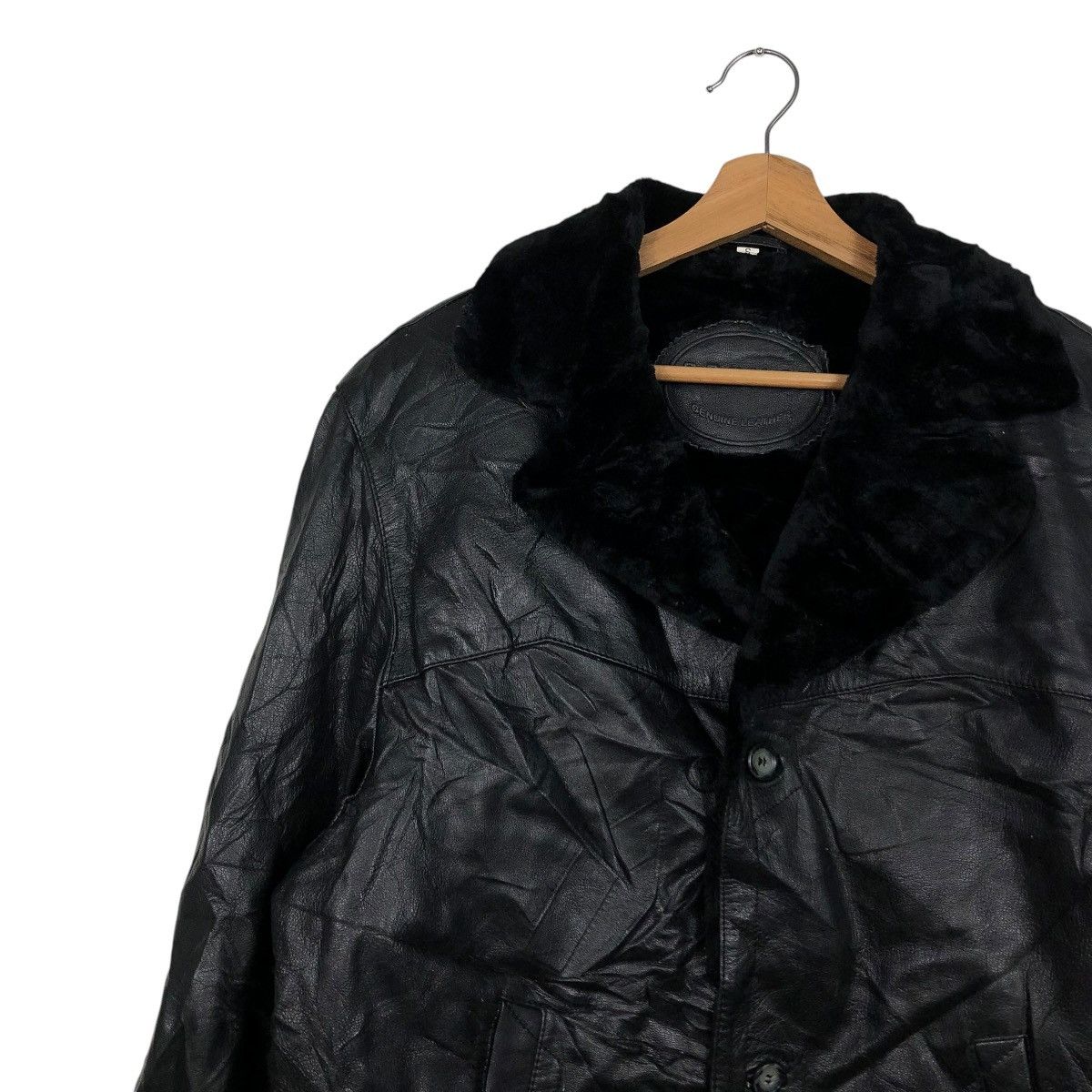 Japanese Brand VINTAGE GENUINE LEATHER JACKET BIKE BRUMAS MINK FUR BLANKET Size US S / EU 44-46 / 1 - 9 Thumbnail