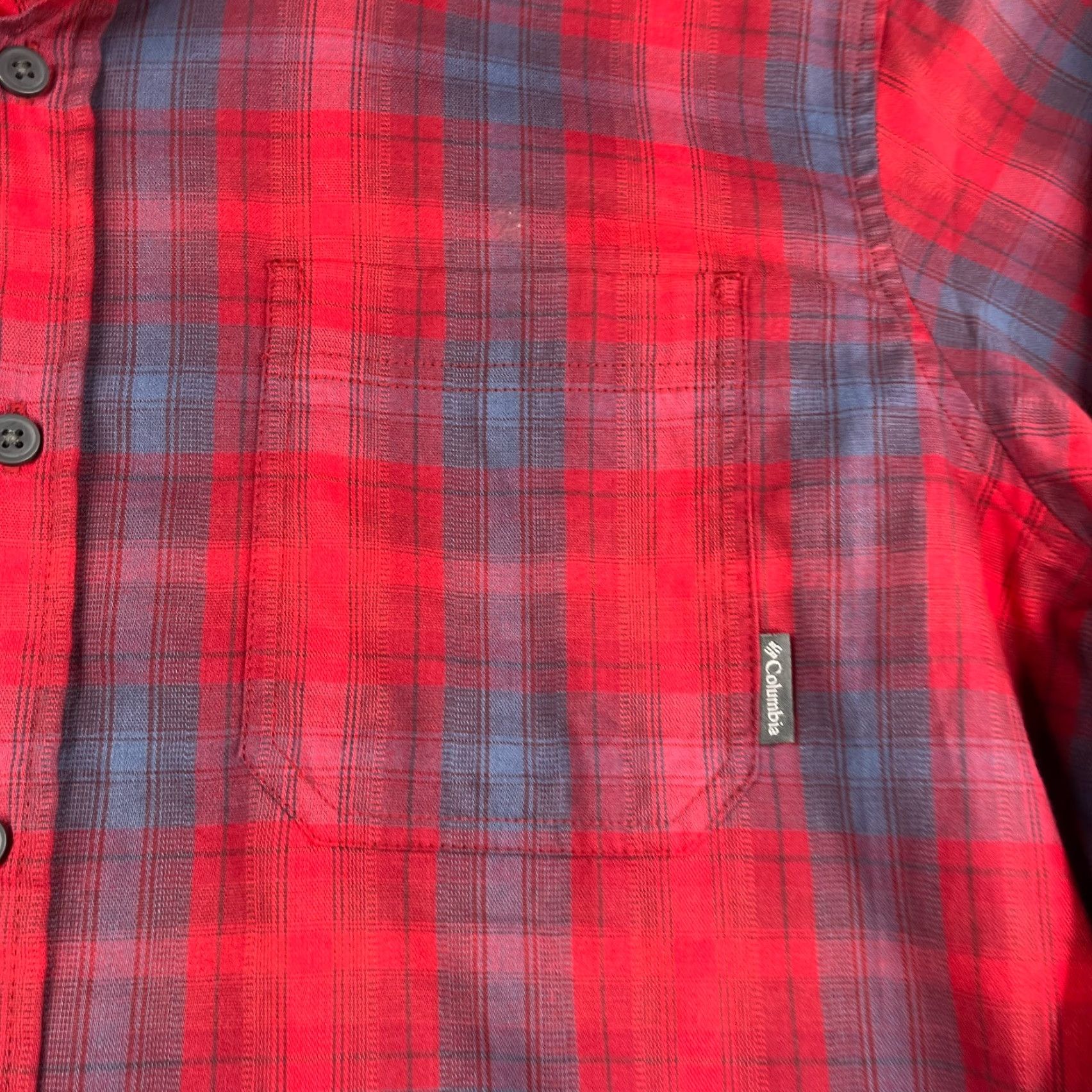 Vintage Columbia Shirt Large Red Plaid Regular Fit Long Sleeve Button-Up Pocket Casual Women? No, Men. Size US L / EU 52-54 / 3 - 3 Thumbnail