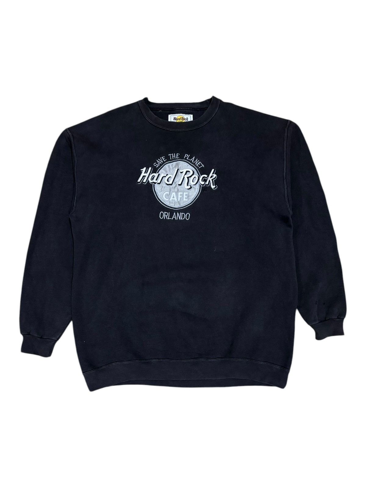 Hard Rock Cafe × Vintage Vintage HARDROCK Orlando Embroidered Big Logo Sweatshirt Size US L / EU 52-54 / 3 - 4 Thumbnail