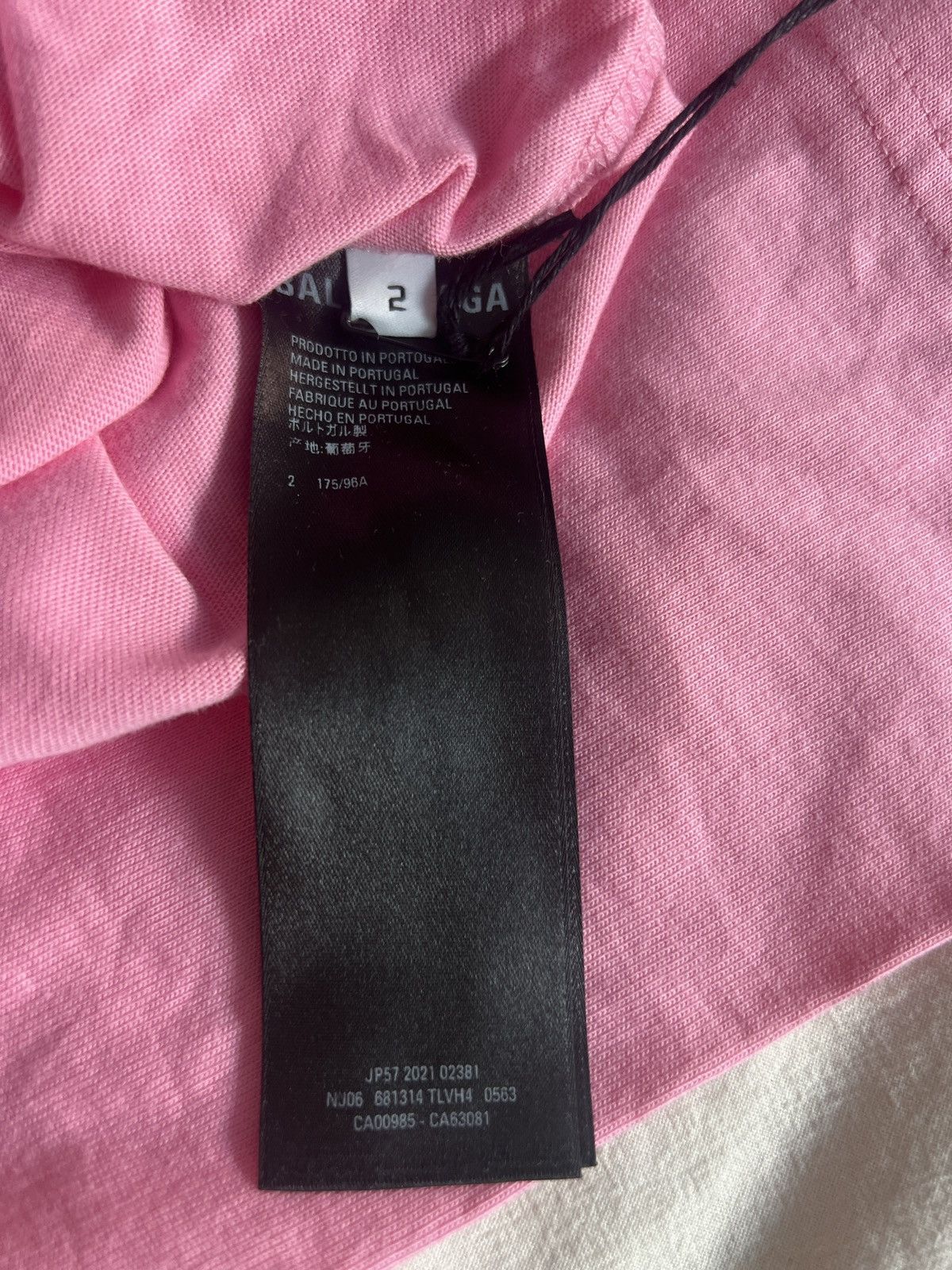 Balenciaga Balenciaga BEBE pink t shirt size 2 Size US M / EU 48-50 / 2 - 8 Thumbnail