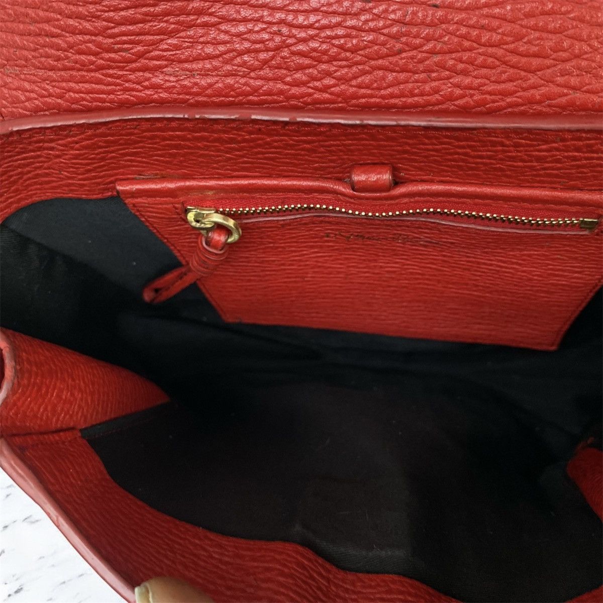 3.1 Phillip Lim Authentic 3.1 Phillip Lim Pashi Mini Satchel Red Leather Size ONE SIZE - 8 Thumbnail