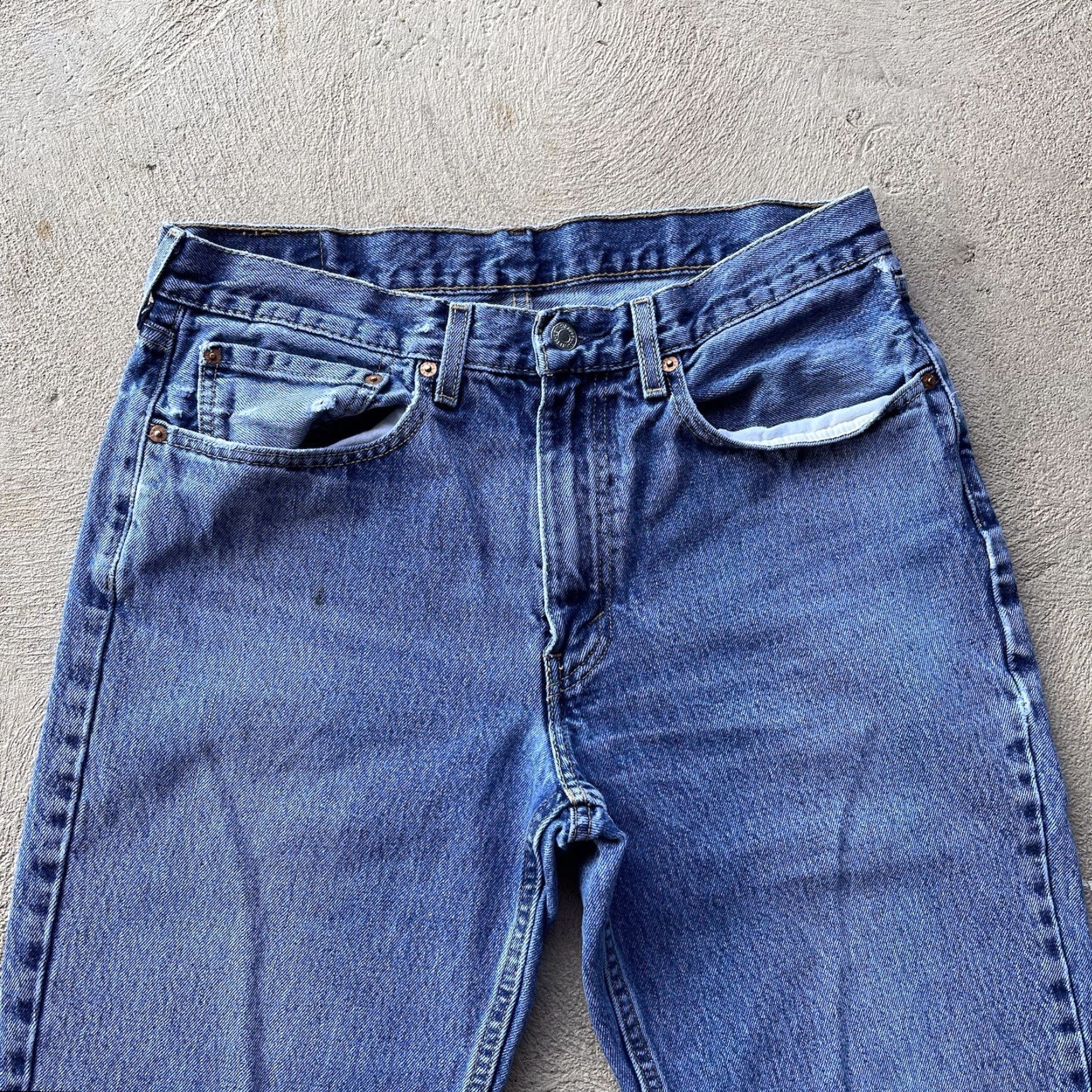 Levi's Levi's Jeans Mens 34x32 Blue 550 Baggy Loose Denim Pants Skate Fade Western Work 90s Grunge Size US 34 / EU 50 - 2 Thumbnail