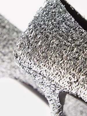 Balenciaga o1y0625 Spike Heel Pumps in Silver Size US 8 / IT 38 - 3 Thumbnail