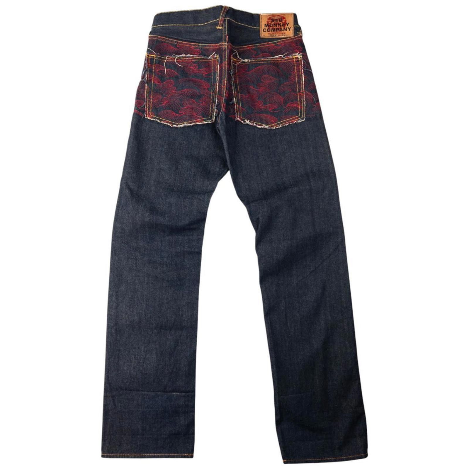 Other Vintage RMC Red Monkey Company Wave Denim Jeans Size W34 Size US 30 / EU 46 - 2 Thumbnail