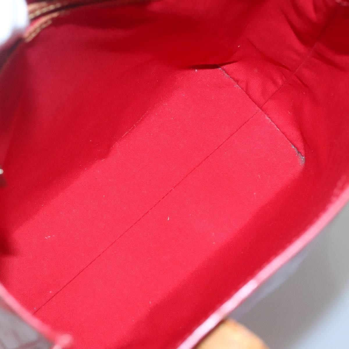 Louis Vuitton LOUIS VUITTON Monogram Vernis Reade MM Hand Bag Red Rouge Size ONE SIZE - 11 Thumbnail