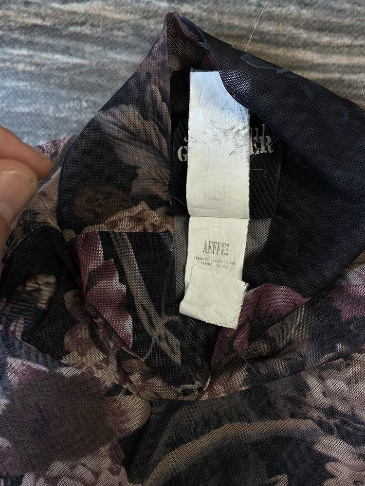 Jean Paul Gaultier Vintage Jean Paul Gaultier Roses Mesh shirt Size US M / EU 48-50 / 2 - 8 Thumbnail
