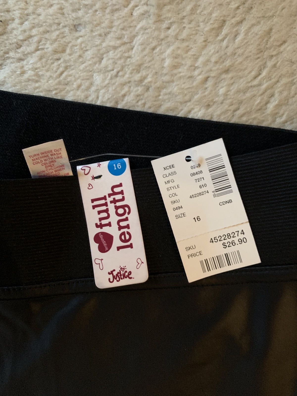 Other NWT Black Two-Tone Faux Leather Full Length Skinny Leggings Size 30" / US 8 / IT 44 - 13 Thumbnail