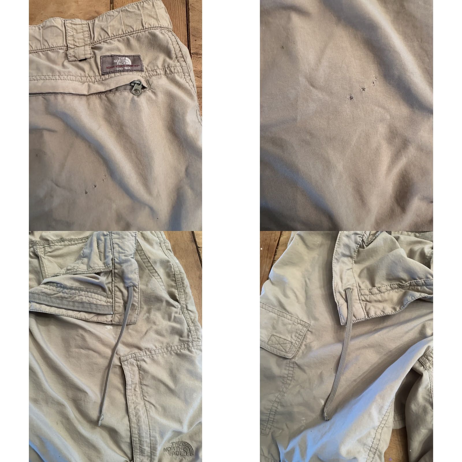 The North Face The North Face Cargo Shorts Nylon Beige Mens Size Large Fishing Hiking Size US 33 - 8 Thumbnail