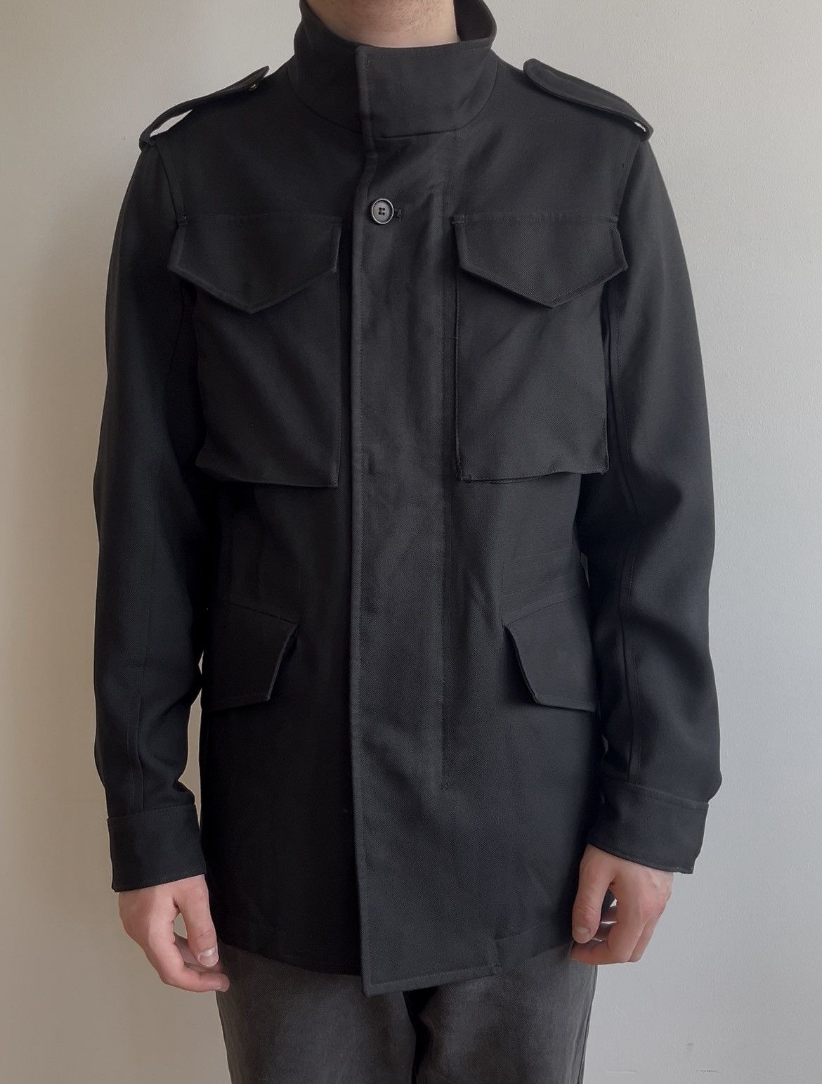 Alexander McQueen Alexander McQueen Black M65 Military Wool Jacket Size US M / EU 48-50 / 2 - 11 Thumbnail