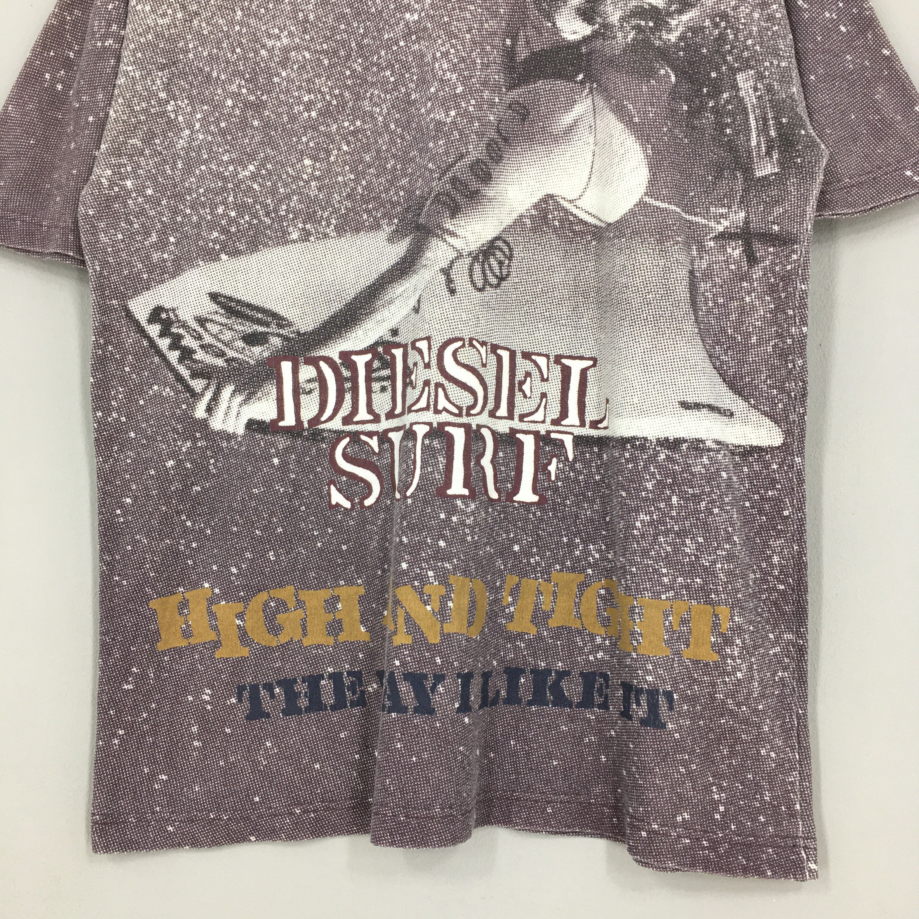 Diesel × Vintage Vintage 90's Diesel High And Tigh Surf Tshirt Large Size US L / EU 52-54 / 3 - 3 Thumbnail