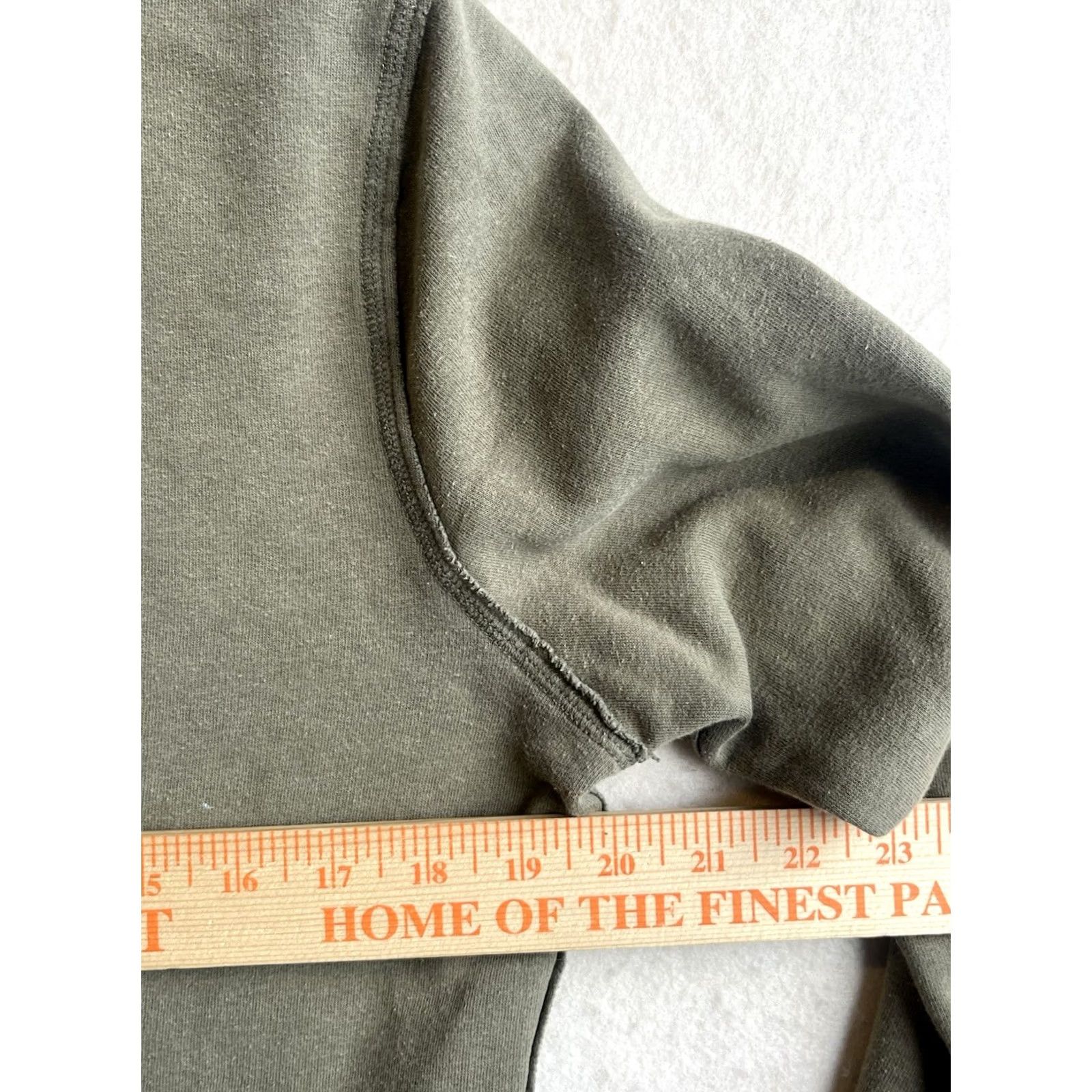 Mossimo Mossimo Supply Co Hoodie Full Zip Olive Green Drawstring Kangaroo Pocket Large Women L Green Hooded Pockets Full Zip Knit Casual Size L / US 10 / IT 46 - 3 Thumbnail